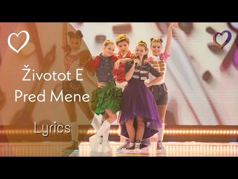 Životot E Pred Mene [ Lyrics ]  Lara, Jovan, Lrina - Junior Eurovision 2022 - North Macedonia 🇲🇰
