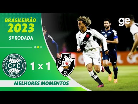Gols e lances de Coritiba x Vasco da Gama