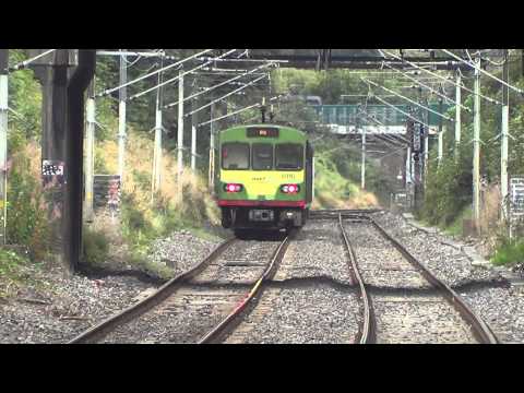 Iarnród Éireann Irish Rail DART 8100 EMU 8116 + 8107 depart Harmonstown Station