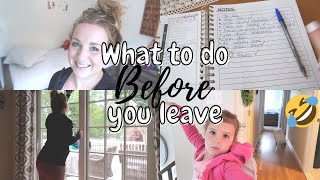 CLEAN WITH ME BEFORE VACATION// WHAT TO DO BEFORE YOU LEAVE