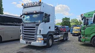 Scania R500LB6X2 HHZ V8 Blatt/Blatt ROBSON 6x4 3 Pedals フックリフトトラック販売用 - 画像 4 | Autoline JP Scania R500LB6X2 HHZ V8 Blatt/Blatt ROBSON 6x4 3 Pedals フックリフトトラック | 画像 4 - Autoline