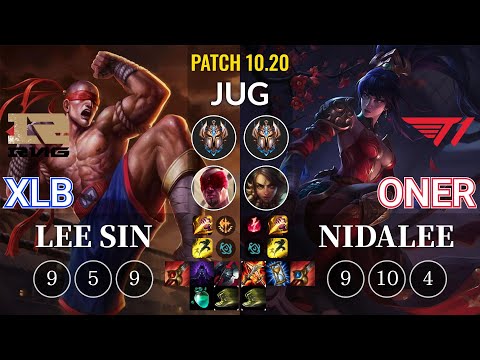 RNG XLB Lee Sin vs T1 Oner Nidalee Jungle - KR Patch 10.20