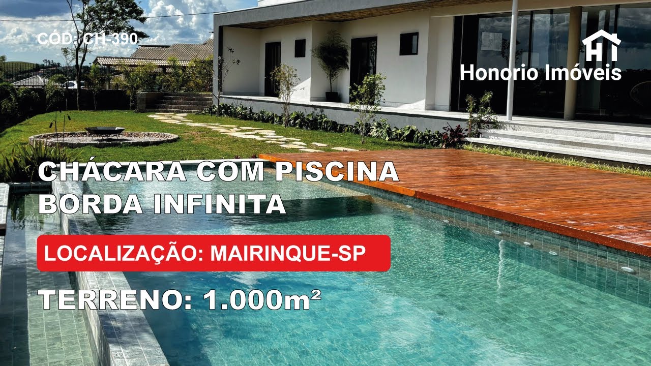 CHÁCARA ALTO PADRÃO EM CONDOMINIO a venda em Mairinque - SP | 4 suítes | Piscina | 1.000 m²