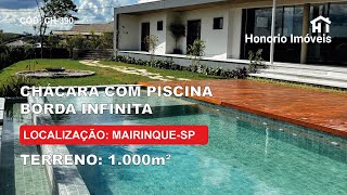 CHÁCARA ALTO PADRÃO EM CONDOMINIO a venda em Mairinque - SP | 4 suítes | Piscina | 1.000 m²