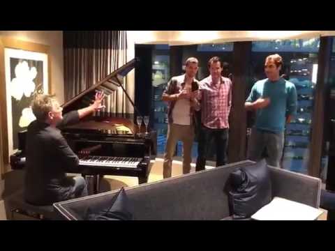 Federer's "Backhand Boys" Take On Melbourne