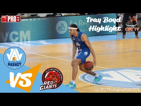Tray Boyd | Highlights | JAVCM - J.A. Vichy-Clermont Métropole vs Lille Métropole Basket | Pro B