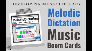 Melodic Dictation Do Re Mi | Online Activities for Elementary Music Classroom & Distance Learning