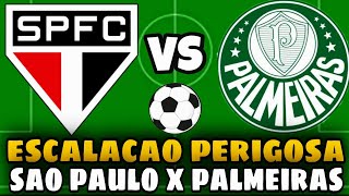 O TÉCNICO HERNÁN CRESPO ARRISCA MUITO NA ESCALAÇÃO DO SÃO PAULO X PALMEIRAS