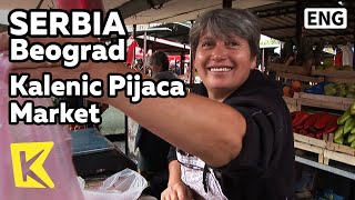 【K】Serbia Travel-Beograd[세르비아 여행-베오그라드]깔레니치 시장 상인들/Kalenic Pijaca/Market/Fruit/Vegetable/Watermelon
