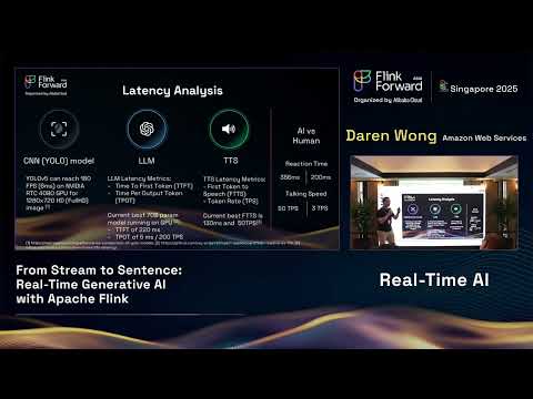 Flink Forward Singapore 2025: From Stream to Sentence – Real-Time Generative AI with Apache Flink