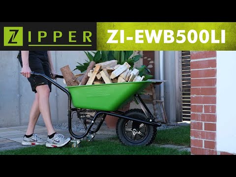 Zipper elektrinis karutis ZI-EWB500LI 75L/150kg video