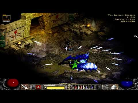 Diablo 2 -  Lightning Orb Sorc VS Hell Duriel [No Infinity and low FCR]