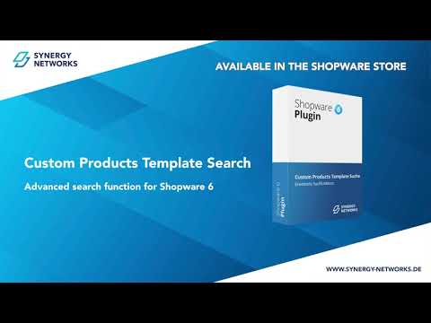 Custom Products Template Search-Shopware 6 Plugin_English Version