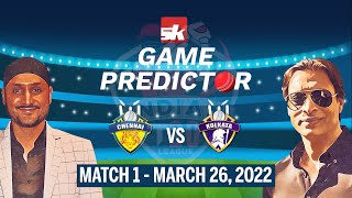 IPL 2022: CSK vs KKR | SK Game Predictor ft. Harbhajan Singh and Shoaib Akhtar
