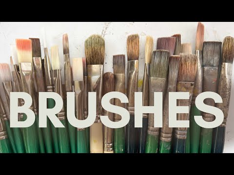 My favorite brushes for oil painting ✣ My go-to brushes for painting in oils