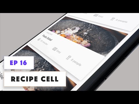 How to make a Food Recipe App with Swift iOS: Ep 16 - HTVC: Recipe cell
