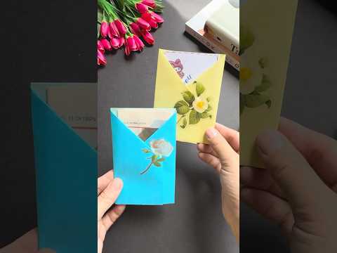 “Easy Origami Envelope – Perfect for Gifts!” #paperenvelope #papercraft #origami