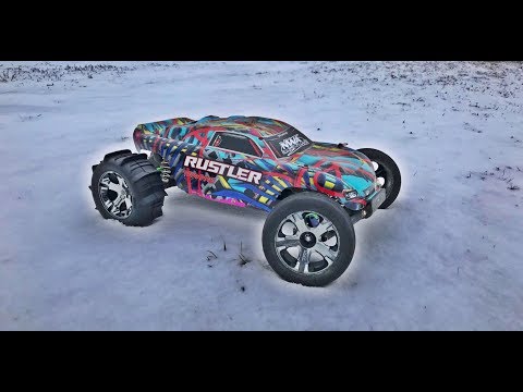 Traxxas Rustler Paddle Tires!