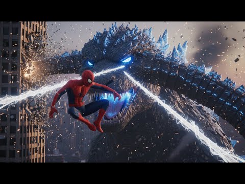 Godzilla vs Spider-Man: The Battle for New York | Full Fight Scene]