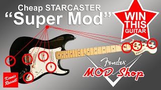 Video thumbnail for Let's "Super Mod" this Cheap Starcaster Strat | Completion Closed on 07/08/20 by Kennis Russell