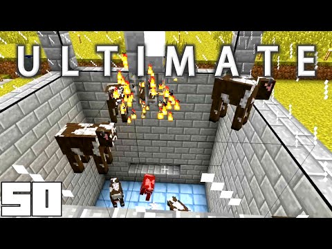 Minecraft Mods FTB Ultimate - SOLAR POWERED COW FARM !!! [E50] (HermitCraft Modded Server)