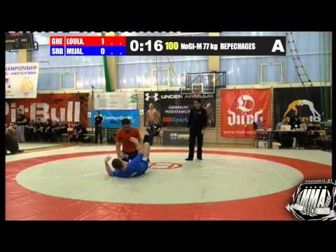 Μάριος Λουλάκης Vs M Mijalcic (SRB) - NoGi - Fila World 2012