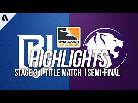 Los Angeles Gladiators vs Boston Uprising | Overwatch League Highlights OWL Stage 3 Semi Finals