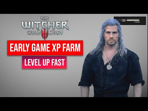 The Witcher 3 Level Up Fast | Early Game XP Farm | 100K XP Per Minute!