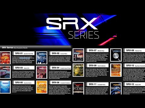ROLAND SRX Wave Expansion Boards  Demo CD