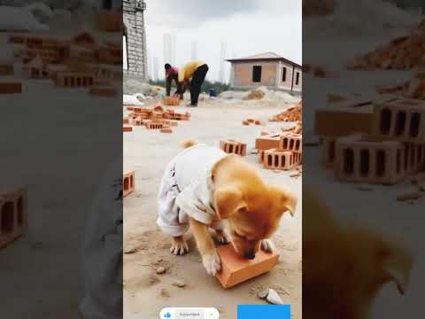 a puppy fun by hia friend's #viralvideo #funny