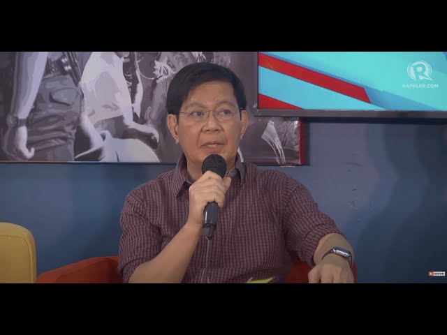 Lacson: Never again to Martial Law