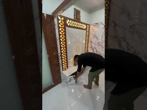 Parallel wooden modular kitchen service