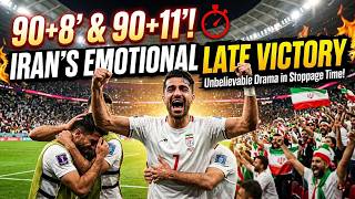 Download lagu 90 8' & 90 11'! Iran's Emotional Late Victory 1 mp3