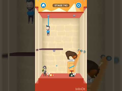 Rescue Cut Level 743 #youtube #shorts #gameplay