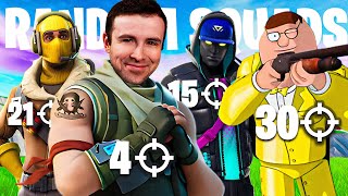 Fortnite Random Squads but my Teammate is PRO?!