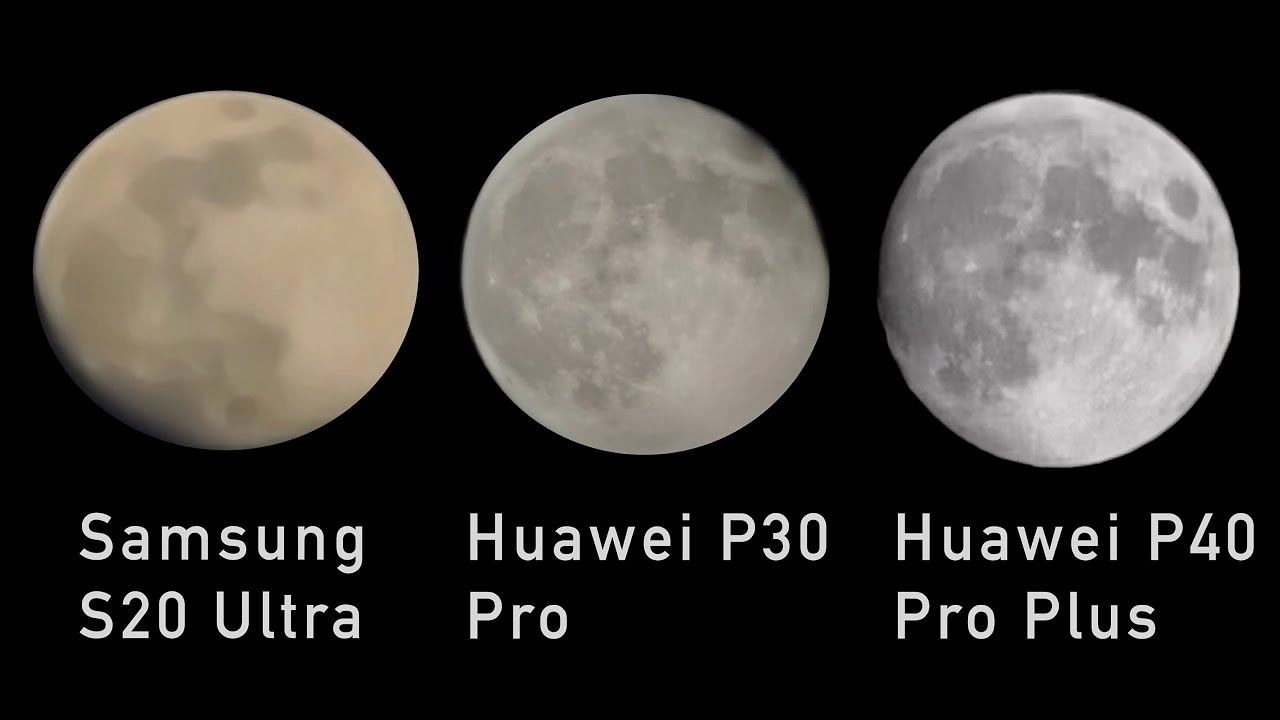 Huawei P40 Pro PLUS - BEST TRUE Moon Zoom on a SMARTPHONE