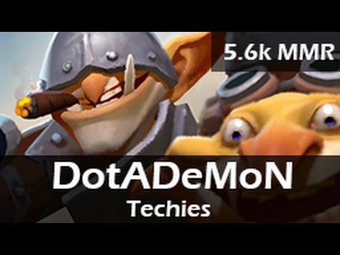 858: DotADeMoN as Techies Roam(D)  - 5.6k MMR Ranked DOTA 2 Gameplay VOD
