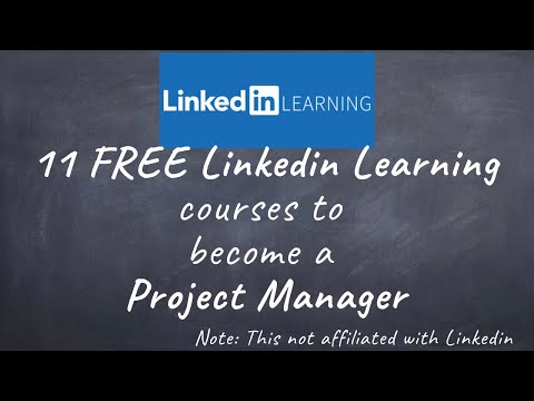 11 Free Linkedin Learning premium courses to Become a Project Manager