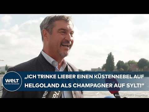 Video Thumbnail: MARKUS SÖDER: Bayerns Ministerpräsident schnuppert Hochseeluft auf Helgoland
