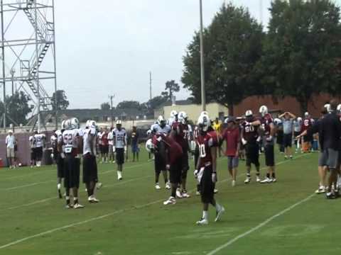 South Carolina Gamecocks Football Fall Practice- August 6, 2011