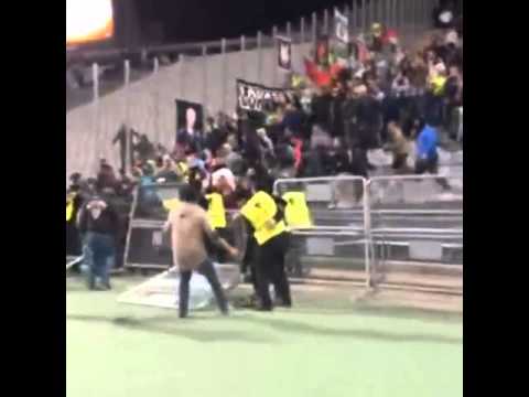 05.11.2015 Lokomotiv Moscow fans in Istanbul. Troubles on the terrace