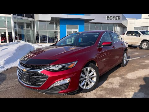 2019 Chevrolet Malibu 4dr Sdn LT w/1LT in Red for sale at Boyer Chevrolet Lindsay Ltd. in Lindsay, ON