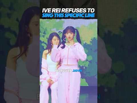 IVE Rei skips this line because of fans?