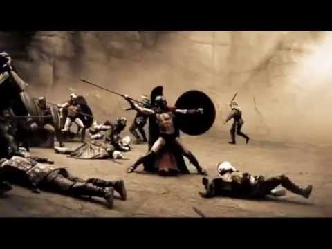 300 (4/5) Best Movie Quote - Leonidus Slow Motion Fight Scene (2006)