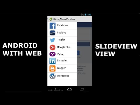 Android Navigation Drawer with WebView Part 1