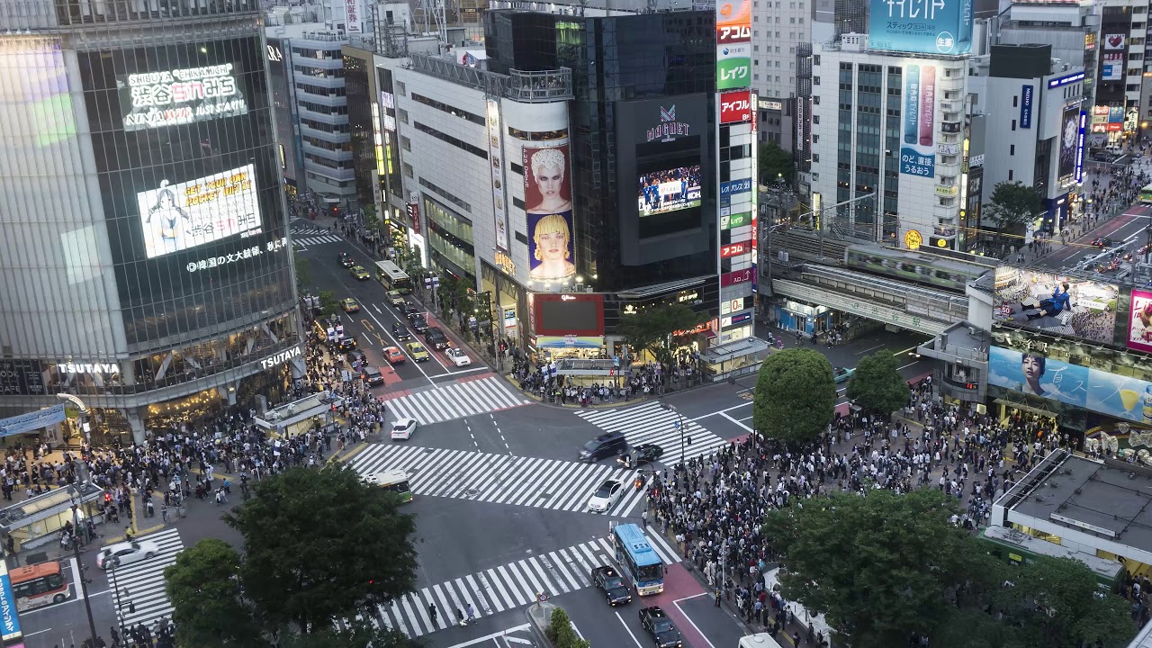 Experience the captivating cinematic journey through Shibuya Crossing!