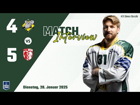 Was sagt Simon Sterchi zum Spiel gegen den EHC Visp / EHCO - EHCV 28.01.2025  🌲🌲🌲