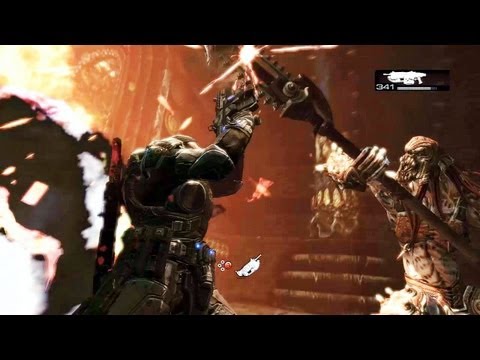 Gears of War 2 - Fight of the Skorge - Gameplay