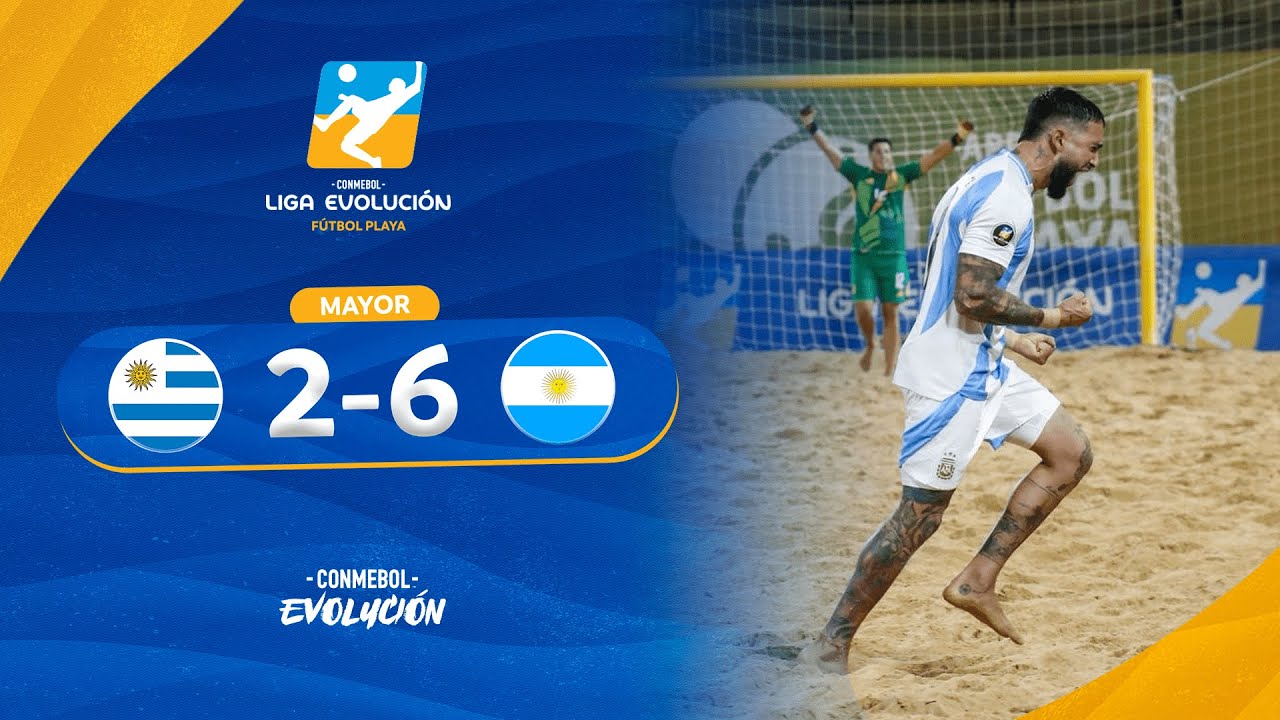 HIGHLIGHTS  | URUGUAY vs. ARGENTINA | CONMEBOL LIGA EVOLUCIÓN FÚTBOL PLAYA - ZONA SUR | MAYOR