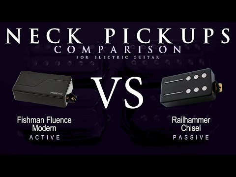 Fishman FLUENCE MODERN vs Railhammer CHISEL - Neck Guitar Pickup Comparison Tone Demo